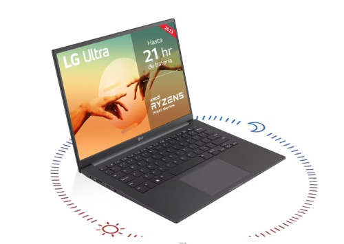 LG PORTATIL (14U70R-G.AP56B) ULTRA PRO, 14", RYZEN5, 8GB RAM, 512GB SSD, GRIS - Imagen 6