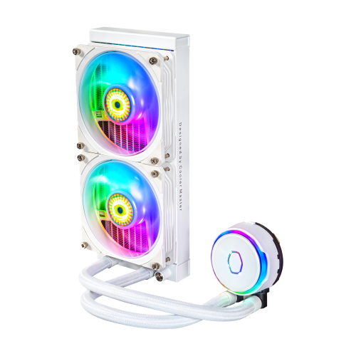 Cooler Master MasterLiquid PL240 Flux White Edition Carcasa del ordenador Kit de refrigeración líquida 12 cm Blanco - Imagen 5
