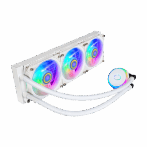 Cooler Master MasterLiquid PL360 Flux White Edition Carcasa del ordenador Kit de refrigeración líquida 12 cm Blanco