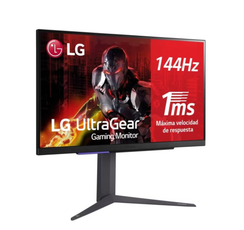LG MONITOR (27GR93U-B) 27"/16:9/ULTRA GEAR GAMING/4K 3840 X 2160/IPS/1 MS/144 HZ/FREE SYNC/2X HDMI/DP/3X USB-A - Imagen 2