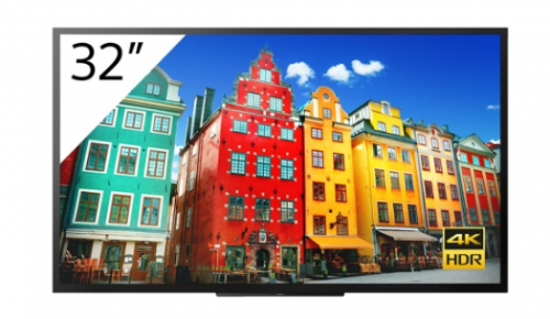 Sony FW-32BZ30J1 pantalla de señalización Pantalla plana para señalización digital 81,3 cm (32") LCD Wifi 4K Ultra HD Negro Procesador incorporado