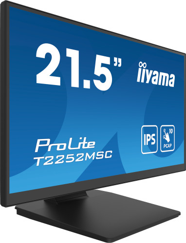 MONITOR IIYAMA 21,5" TACTIL PCAP 10P (T2252MSC-B2) IPS,1920X1080, 250CD, 1000:1, HDMI, DP, 5MS - Imagen 3