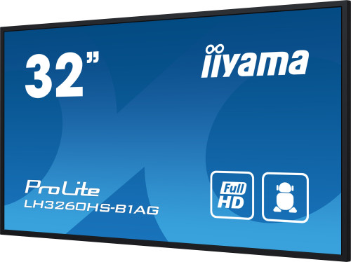 iiyama PROLITE Pizarra de caballete digital 80 cm (31.5") LED Wifi 500 cd / m² Full HD Negro Procesador incorporado Android 11 24/7 - Imagen 3