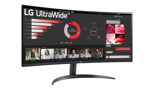 LG 34WR50QC-B.AEU pantalla para PC 86,4 cm (34") 3440 x 1440 Pixeles UltraWide Quad HD LCD Negro - Imagen 4