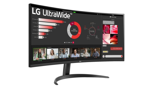 LG 34WR50QC-B.AEU pantalla para PC 86,4 cm (34") 3440 x 1440 Pixeles UltraWide Quad HD LCD Negro - Imagen 5