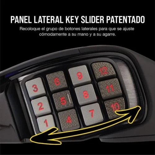 RATON CORSAIR GAMING SCIMITAR ELITE WIRELESS NEGRO CH-9314311-EU - Imagen 5