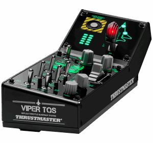 Thrustmaster VIPER Panel Negro USB Joystick/Palanca de control lateral + cuadrante de aceleración PC