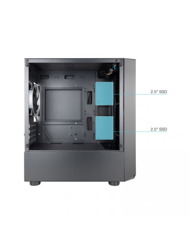 TOOQ CAJA MINITORRE GAMING TQGCC901-B "SEIZURE" NEGRA - Imagen 4