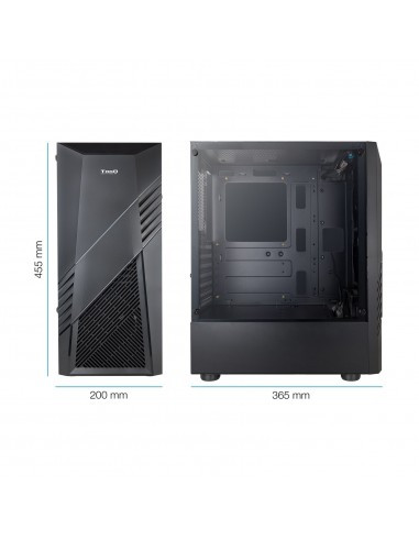 TOOQ CAJA SEMITORRE GAMING TQGCC102-B "BIOHAZARD" NEGRA - Imagen 4