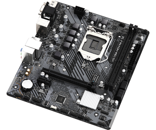 PLACA ASROCK H510M-HDV/M.2 SE,INTEL,1200,H470,2DDR4,64GB,VGA+DVI+HDMI,GBLAN,4SATA3,6USB3.2+M.2,MATX - Imagen 4