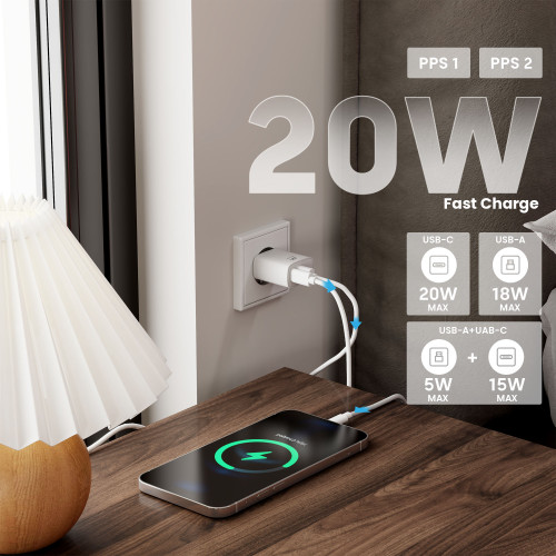 Ewent EW1321 cargador de dispositivo móvil Blanco Interior - Imagen 9