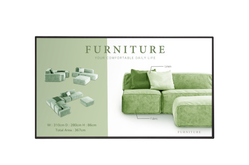 LG 49UM5N-H Pantalla plana para señalización digital 124,5 cm (49") LCD Wifi 500 cd / m² 4K Ultra HD Negro Web OS 24/7