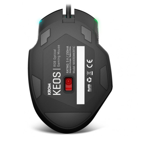 Krom Keos ratón USB tipo A Óptico 6400 DPI mano derecha - Imagen 5