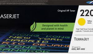 HP Cartucho de tóner Original LaserJet 220X amarillo