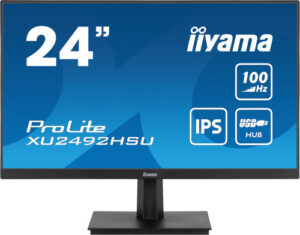 MONITOR IIYAMA 24" PROLITE SLIM XU2492HSU-B6, IPS, 100HZ, 0,4 MS, USB, HDMI, DISPLAYPORT, ALT 2x2W, INCLI