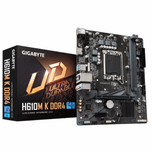 PLACA GIGABYTE H610M K DDR4,INTEL,1700,H610,2DDR4,64GB,HDMI,GBLAN,2SATA3+M.2,4USB3.2,MATX