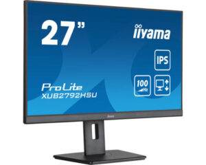 MONITOR IIYAMA 27" PROLITE XUB2792HSU-B6, IPS, 100HZ, 0,4MS, USB, HDMI, DISPLAYPORT, ALT 2x2W, ALTU, GIRO, INCLI, PIVOT