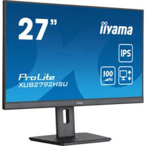 MONITOR IIYAMA 27" PROLITE XUB2792HSU-B6, IPS, 100HZ, 0,4MS, USB, HDMI, DISPLAYPORT, ALT 2x2W, ALTU, GIRO, INCLI, PIVOT