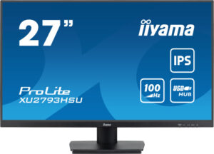MONITOR IIYAMA 27" PROLITE XU2793HSU-B6, IPS, 100HZ, 1MS, USB, HDMI, DISPLAYPORT, ALT 2x2W, INCLI