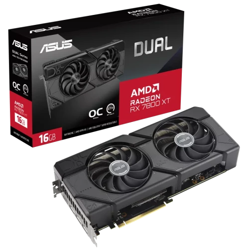 ASUS Dual -RX7800XT-O16G AMD Radeon RX 7800 XT 16 GB GDDR6 - Imagen 14