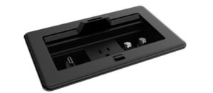 CRESTRON FLIPTOP FT2 SERIES CABLE MANAGEMENT SYSTEM, 202 SIZE, MECHANICAL, PASS-THROUGH LID, BLACK (FT2-202-MECH-PTL-B) 6511668