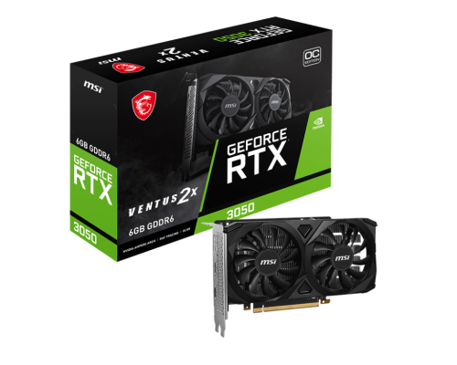 MSI Geforce RTX 3050 VENTUS 2X 6G OC NVIDIA 6 GB GDDR6 - Imagen 2