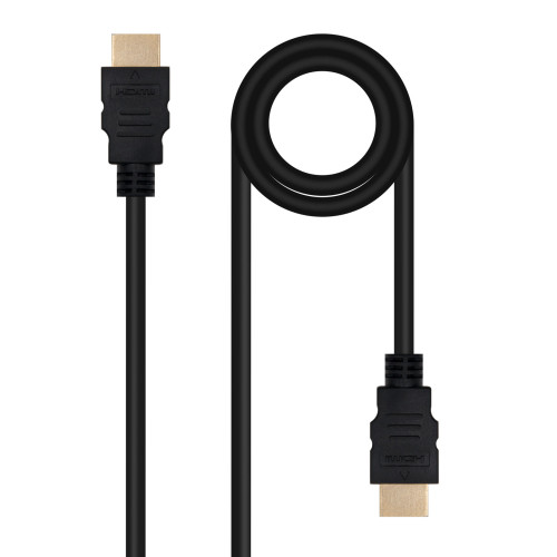 Nanocable Cable HDMI V2.0 4K@60Hz 18Gbps A/M-A/M, 1 m, Negro - Imagen 2