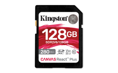 Kingston Technology Canvas React Plus 128 GB SDXC UHS-II