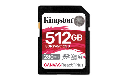 Kingston Technology Canvas React Plus 512 GB SDXC UHS-II