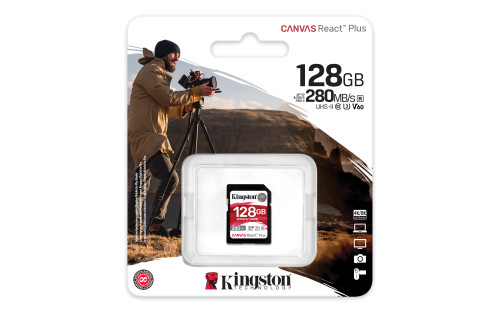 Kingston Technology Canvas React Plus 128 GB SDXC UHS-II - Imagen 4