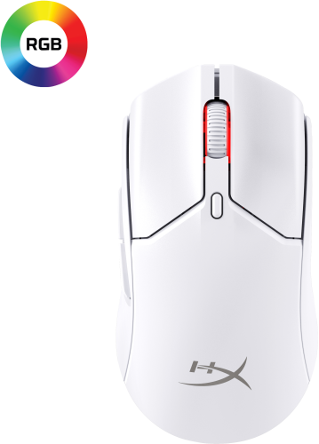 HP HyperX Pulsefire Haste 2 Mini: ratón gaming inalámbrico (blanco) - Imagen 9