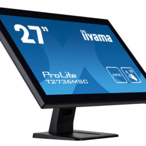 MONITOR IIYAMA 27" BONDED PCAP 10P TOUCH, 1920X1080, IPS-PANEL, FLAT BEZEL FREE GLASS FRONT, HDMI, DISPLAYPORT, 360CD/M² (WITH TOUCH), USB HUB 2X 3.2, SPEAKERS (T2752MSC-B1)