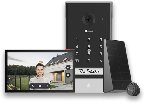 EZVIZ EP7 sistema de intercomunicación de video 17,8 cm (7") Negro, Plata - Imagen 2