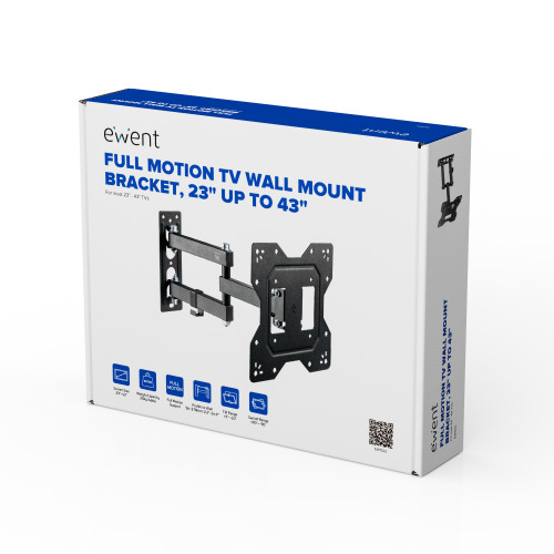 Ewent EW1522 soporte para TV 109,2 cm (43") Negro - Imagen 3