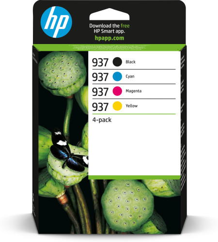 HP Paquete de 4 Cartuchos de Tinta Original 937 CMYK - Imagen 2