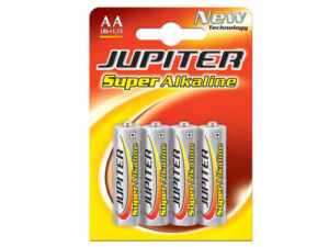 BLISTER 4 PILAS ALKALINAS LR6 - E91 (AA) 318994 JUPITER