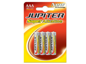 BLISTER 4 PILAS ALKALINAS LR03 - E92 /AAA) 318995 JUPITER