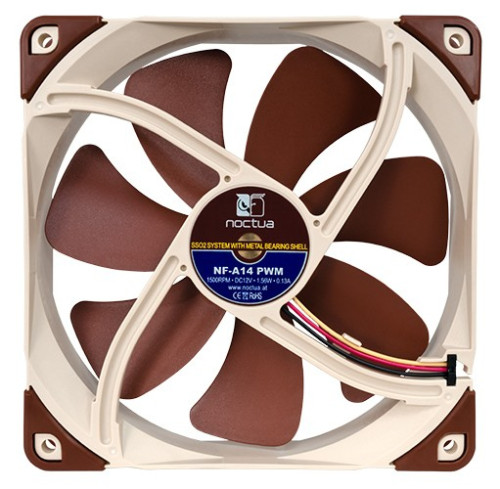 NOCTUA VENTILADOR CAJA NF-A14 PWM, 140MM FAN, 140X140X25MM - Imagen 5