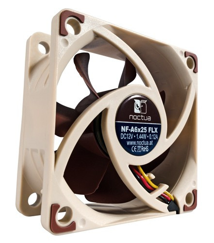 NOCTUA VENTILADOR CAJA NF-A6X25 FLX , 60MM FAN, 60X60X25MM - Imagen 3