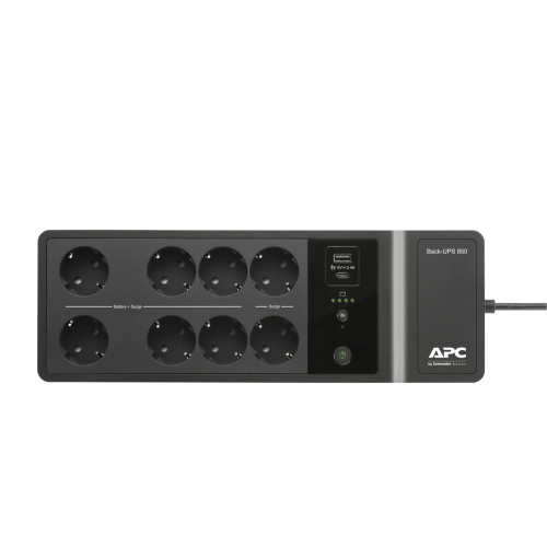 APC BE850G2-SP sistema de alimentación ininterrumpida (UPS) En espera (Fuera de línea) o Standby (Offline) 0,85 kVA 520 W 8 salidas AC - Imagen 5
