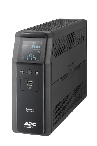APC BACK UPS PRO BR 1200VA sistema de alimentación ininterrumpida (UPS) Línea interactiva 1,2 kVA 720 W 8 salidas AC - Imagen 3