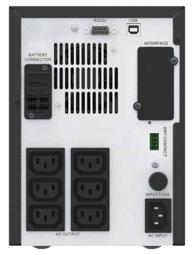 APC Easy UPS SMV sistema de alimentación ininterrumpida (UPS) Línea interactiva 1 kVA 700 W 6 salidas AC - Imagen 3