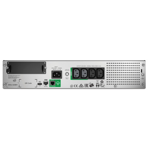 APC SMT750RMI2UC sistema de alimentación ininterrumpida (UPS) Línea interactiva 0,75 kVA 500 W 4 salidas AC - Imagen 3