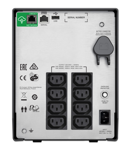 APC SMC1000IC sistema de alimentación ininterrumpida (UPS) Línea interactiva 1 kVA 600 W 8 salidas AC - Imagen 3