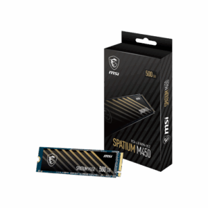 MSI SPATIUM M450 PCIe 4.0 NVMe M.2 500GB PCI Express 4.0 3D NAND