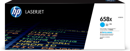 HP Cartucho de tóner Original LaserJet 658X cian de alta capacidad