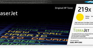 HP Cartucho de Tóner Original LaserJet 219X de alta capacidad amarillo