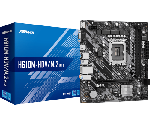 Asrock H610M-HDV/M.2 R2.0 Intel H610 LGA 1700 micro ATX