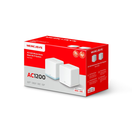 Mercusys HALO H32G Doble banda (2,4 GHz / 5 GHz) Wi-Fi 5 (802.11ac) Blanco 2 Interno - Imagen 4
