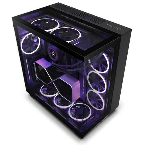 NZXT H9 Elite Midi Tower Negro - Imagen 3